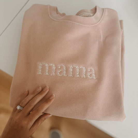 Custom Floral Embroidered Sweatshirt