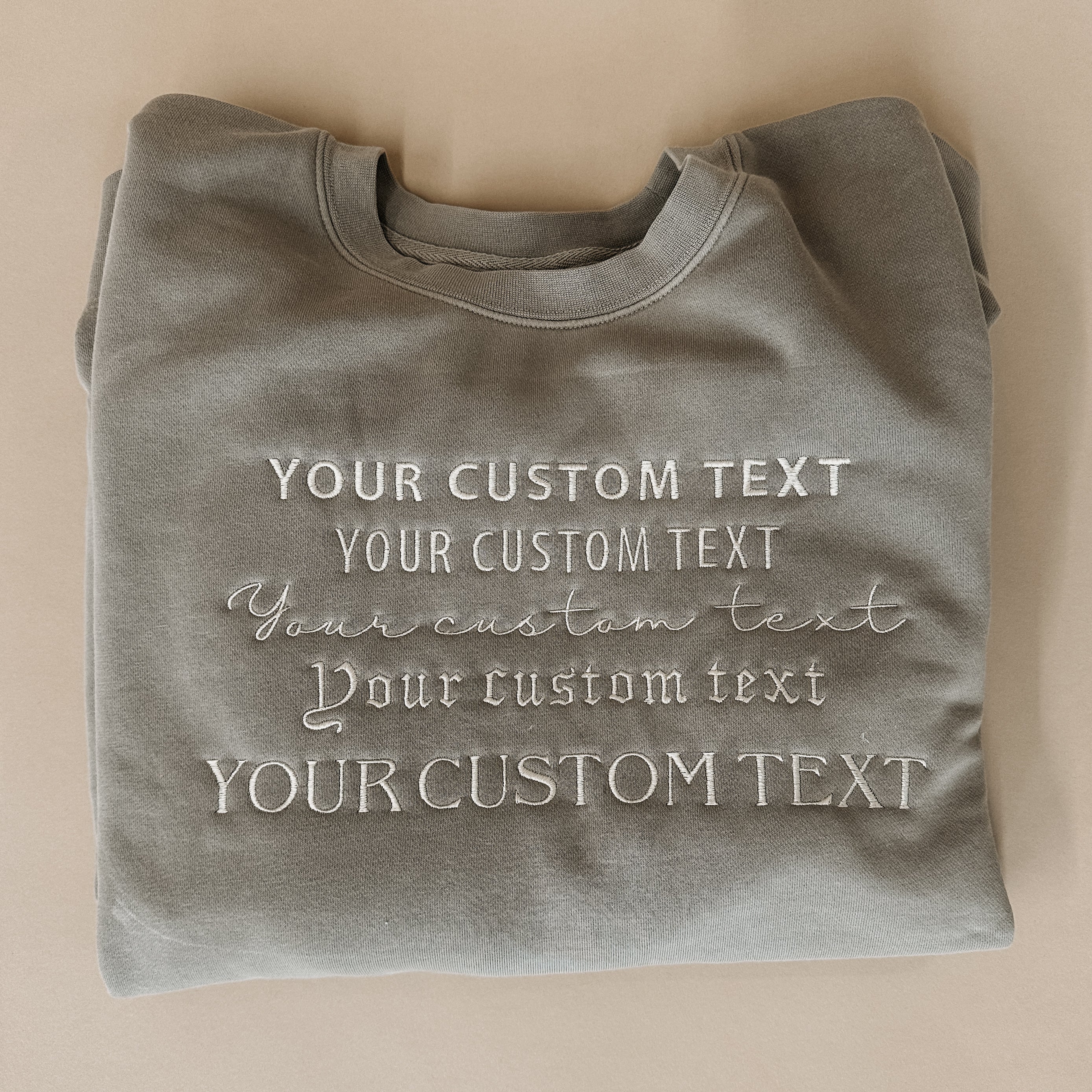 Fully Custom Embroidered Sweatshirt – Salt & Pine Company