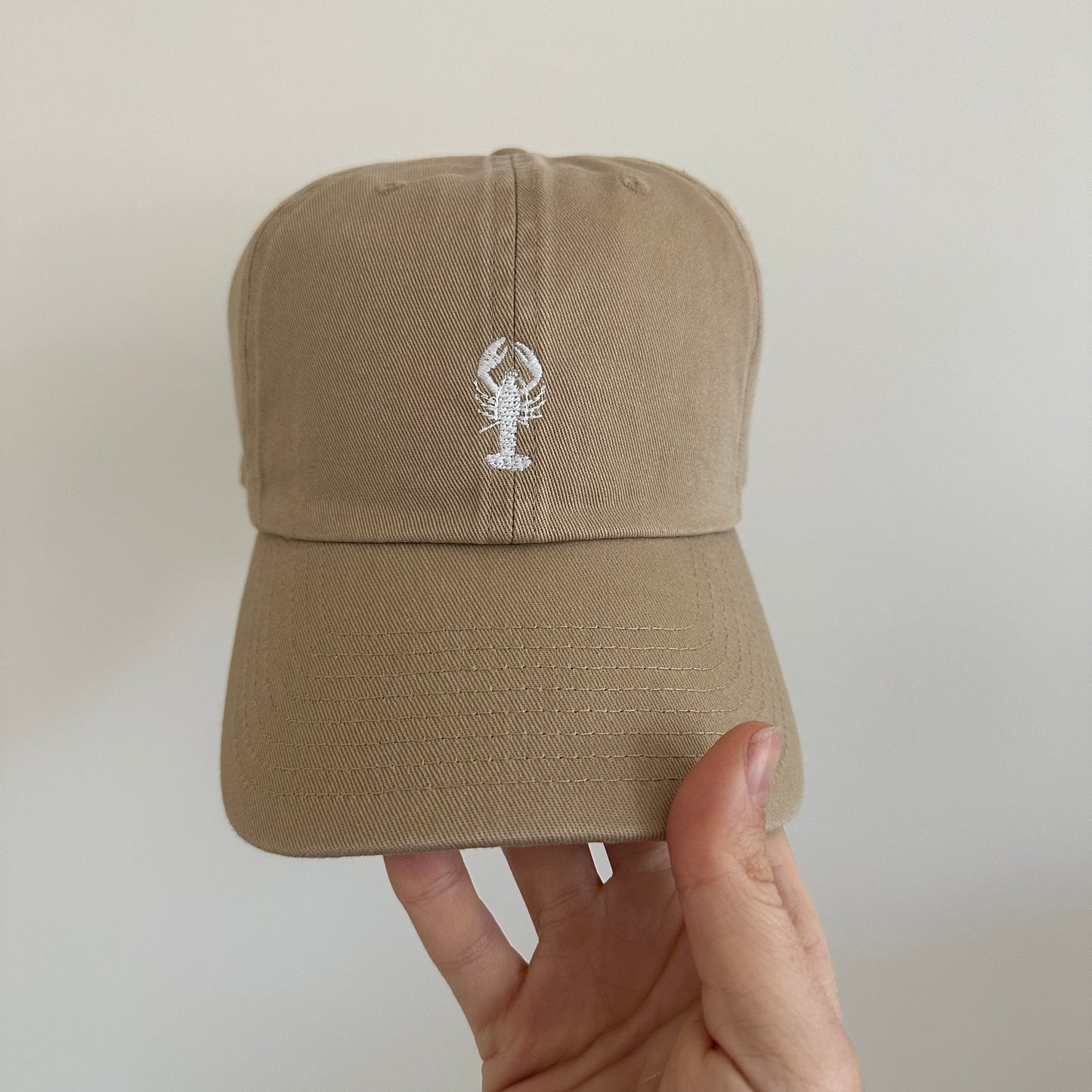 Lobster Embroidered Dad Cap