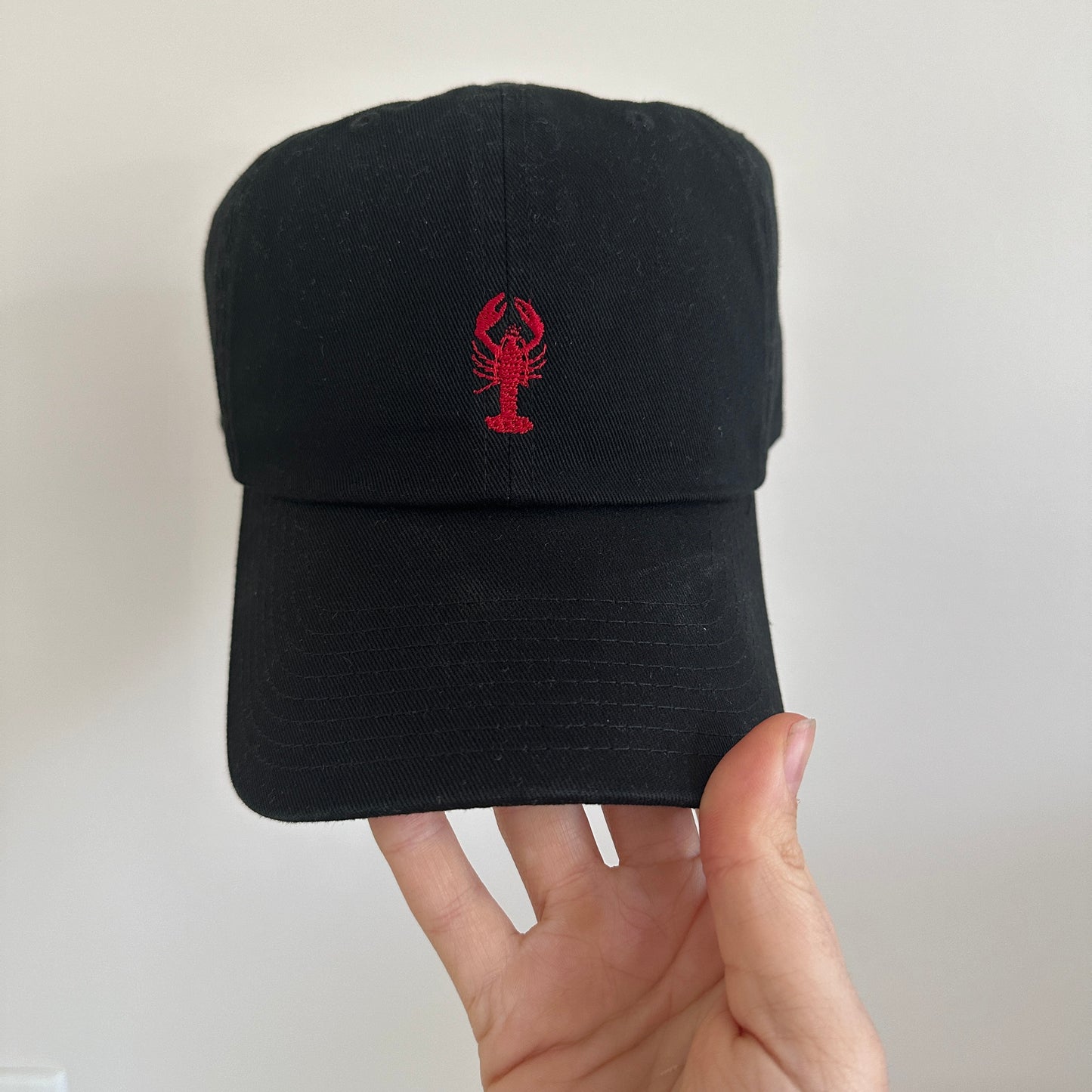 Lobster Embroidered Dad Cap